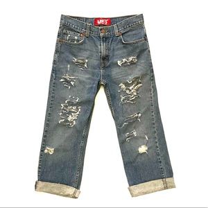 Levi’s RedTab 527 Straight Distressed Jeans Sz 29